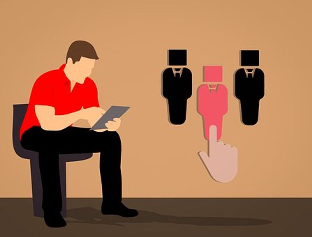 Headhunter During a Job Search