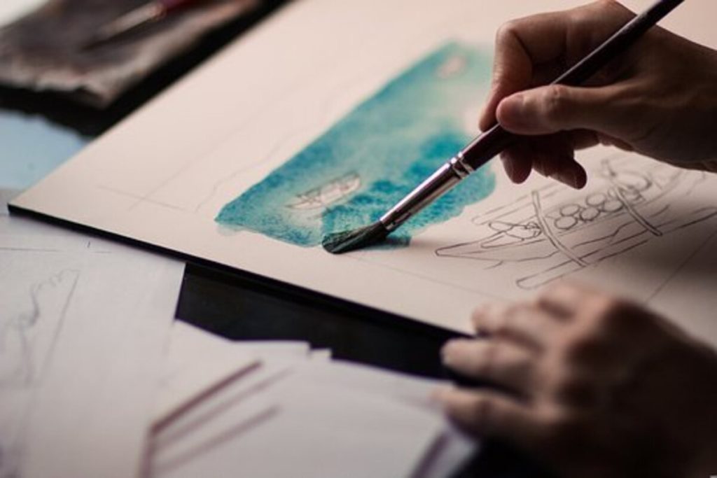 Reverse Painting on Glass