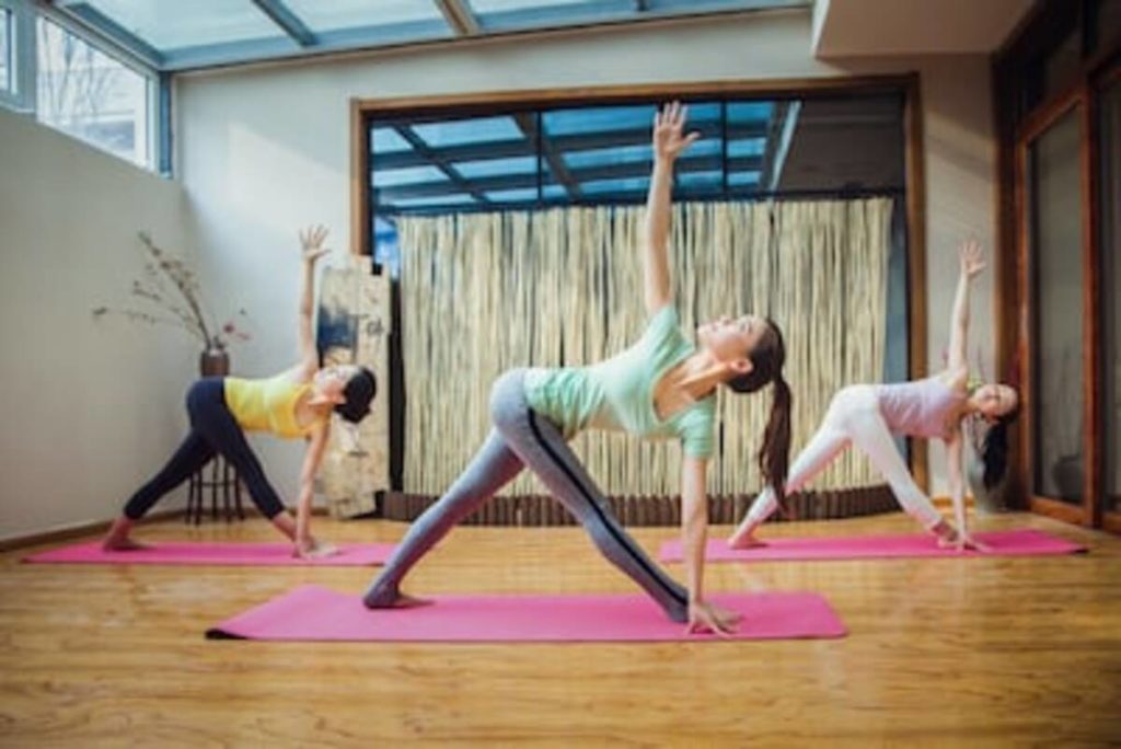 Practicing Yoga