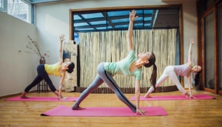 Practicing Yoga
